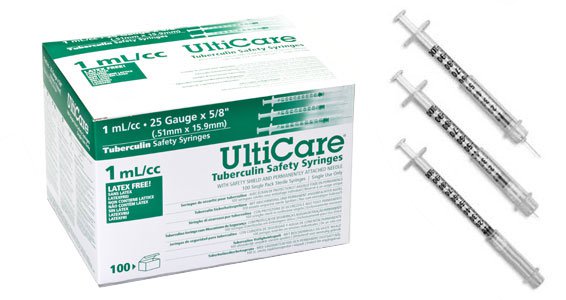 UltiCare™ Tuberculin Syringe with Needle
