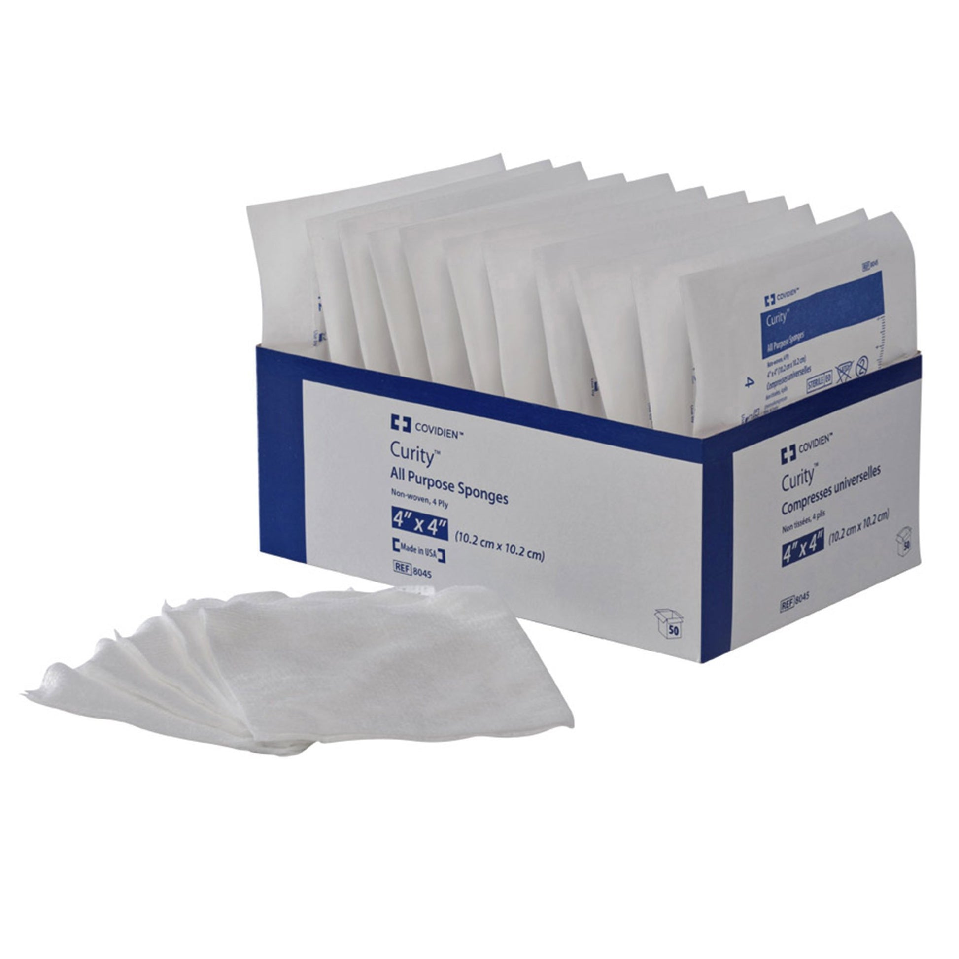 Curity™ Sterile Nonwoven Sponge, 4 x 4 Inch, Four-Ply