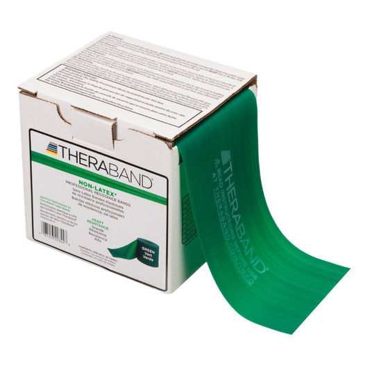 TheraBand Exercise Resistance Band, Green, 4 Inch x 25 Yard, Heavy Resistance