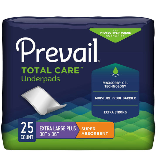 Prevail Total Care™ Super Absorbent Polymer Underpad, 30 x 36 Inch