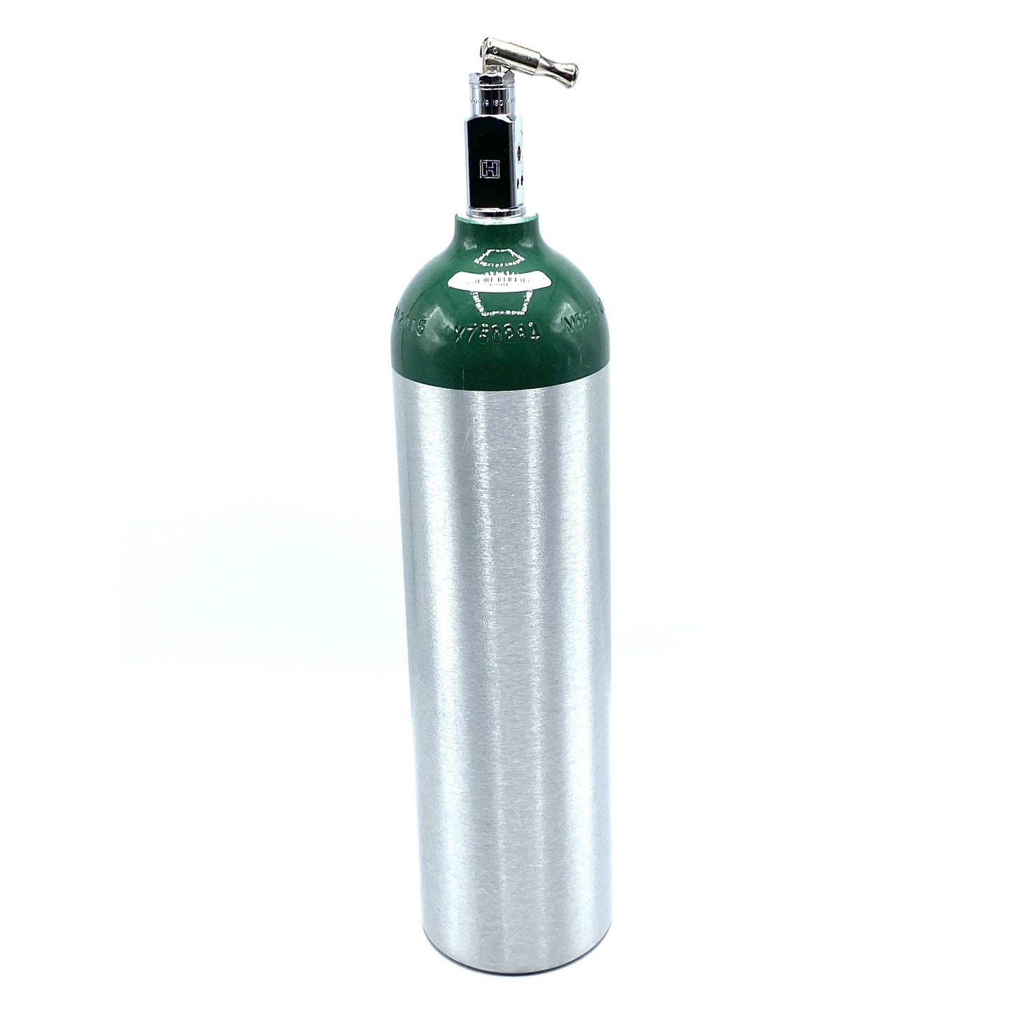 ProRack Gas Aluminum Oxygen Cylinder with Toggle Valve, Size D