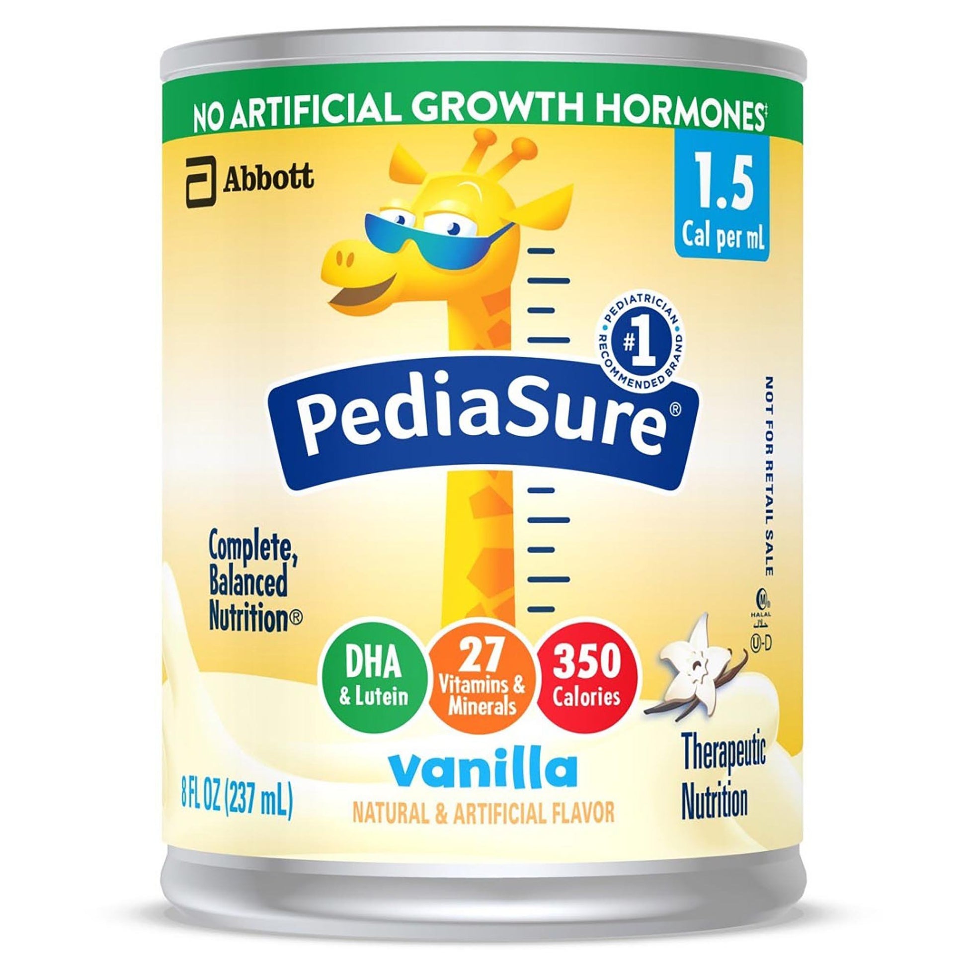 PediaSure 1.5 Cal Therapeutic Nutrition, Vanilla, 8-ounce Can