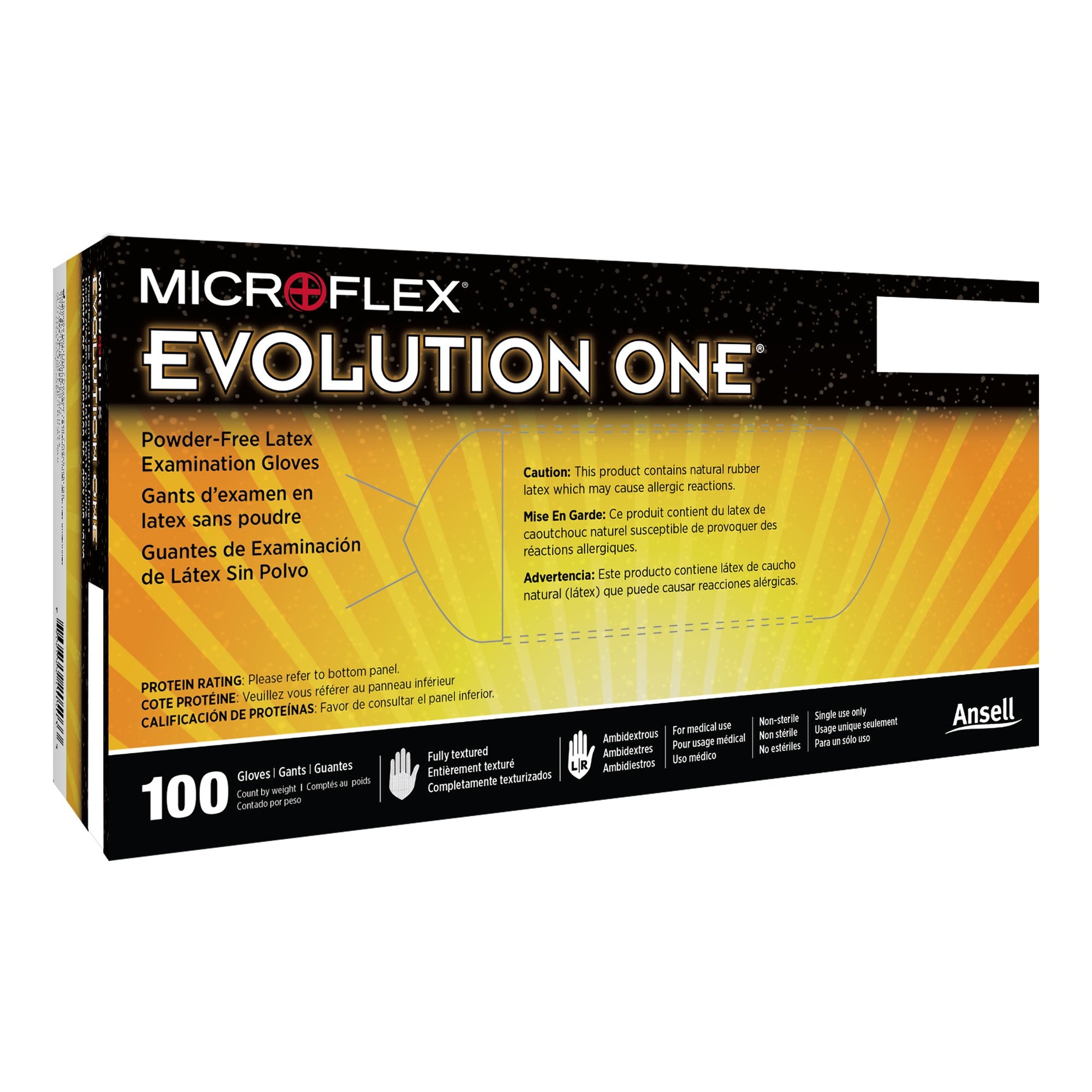 Evolution One Latex Exam Glove, Medium, White – SurfMed