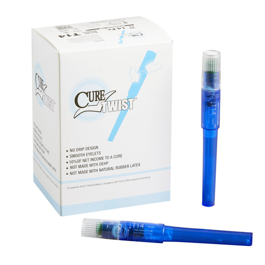 Cure Twist™ Female Intermittent Catheter, 14 Fr., Straight