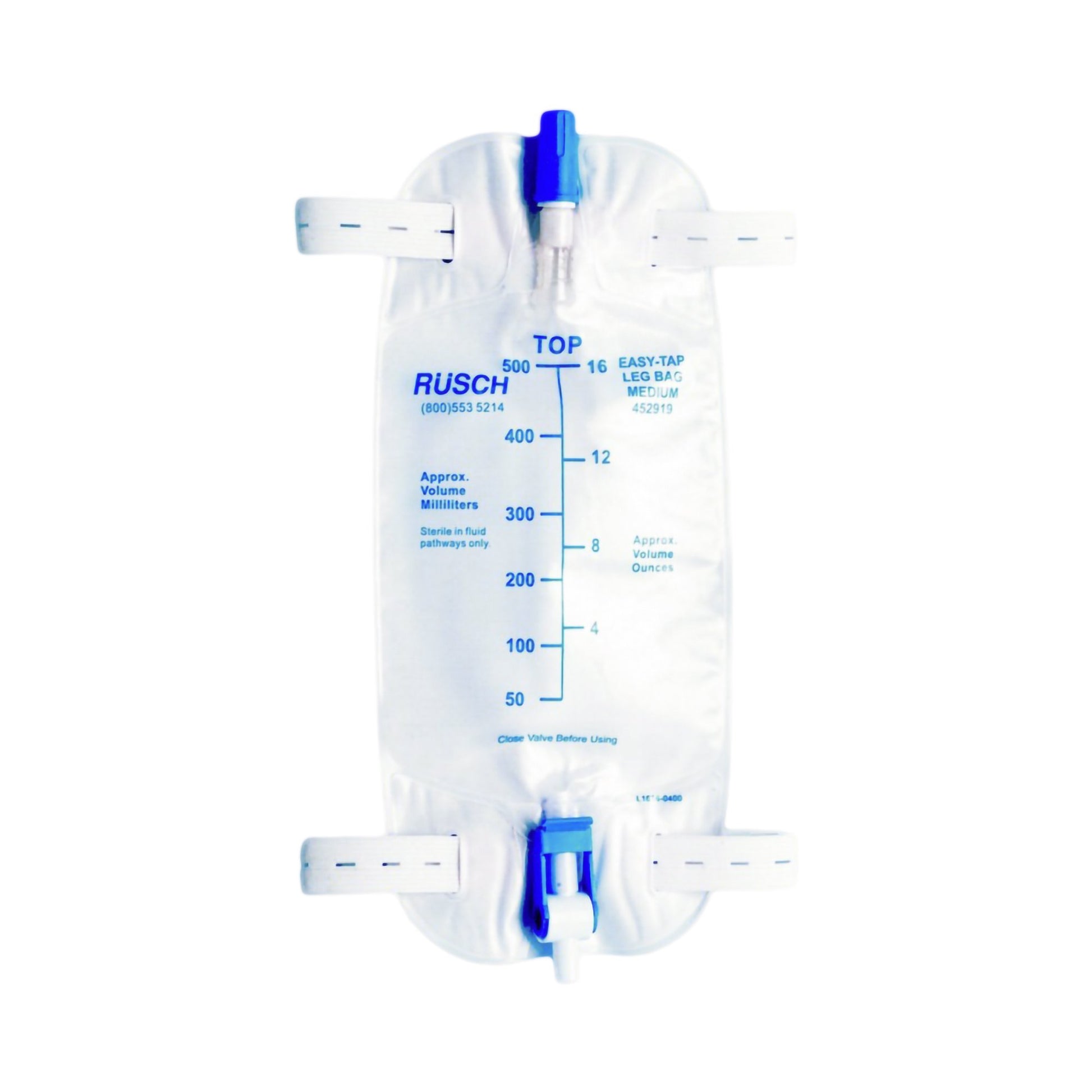 Easy Tap™ Urinary Leg Bag with Tubing, 500mL