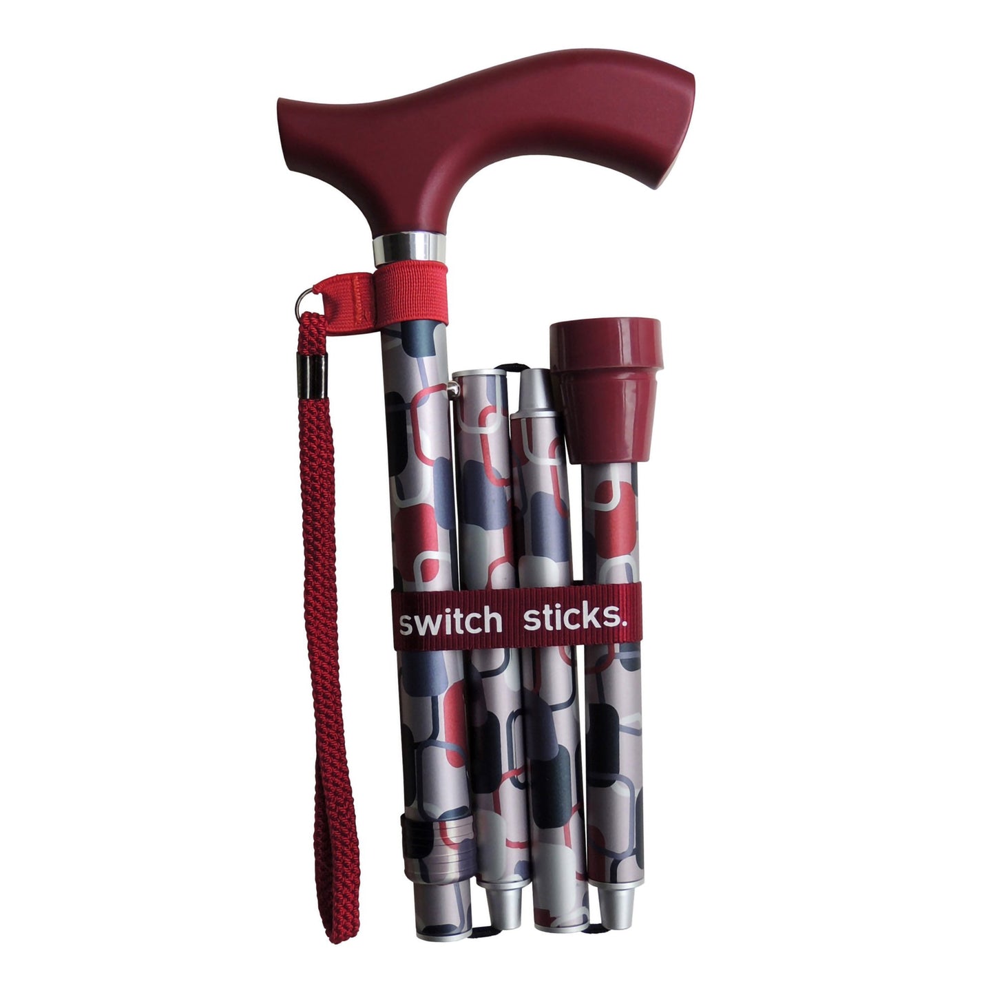 Switch Sticks Folding Cane, Berlin Print