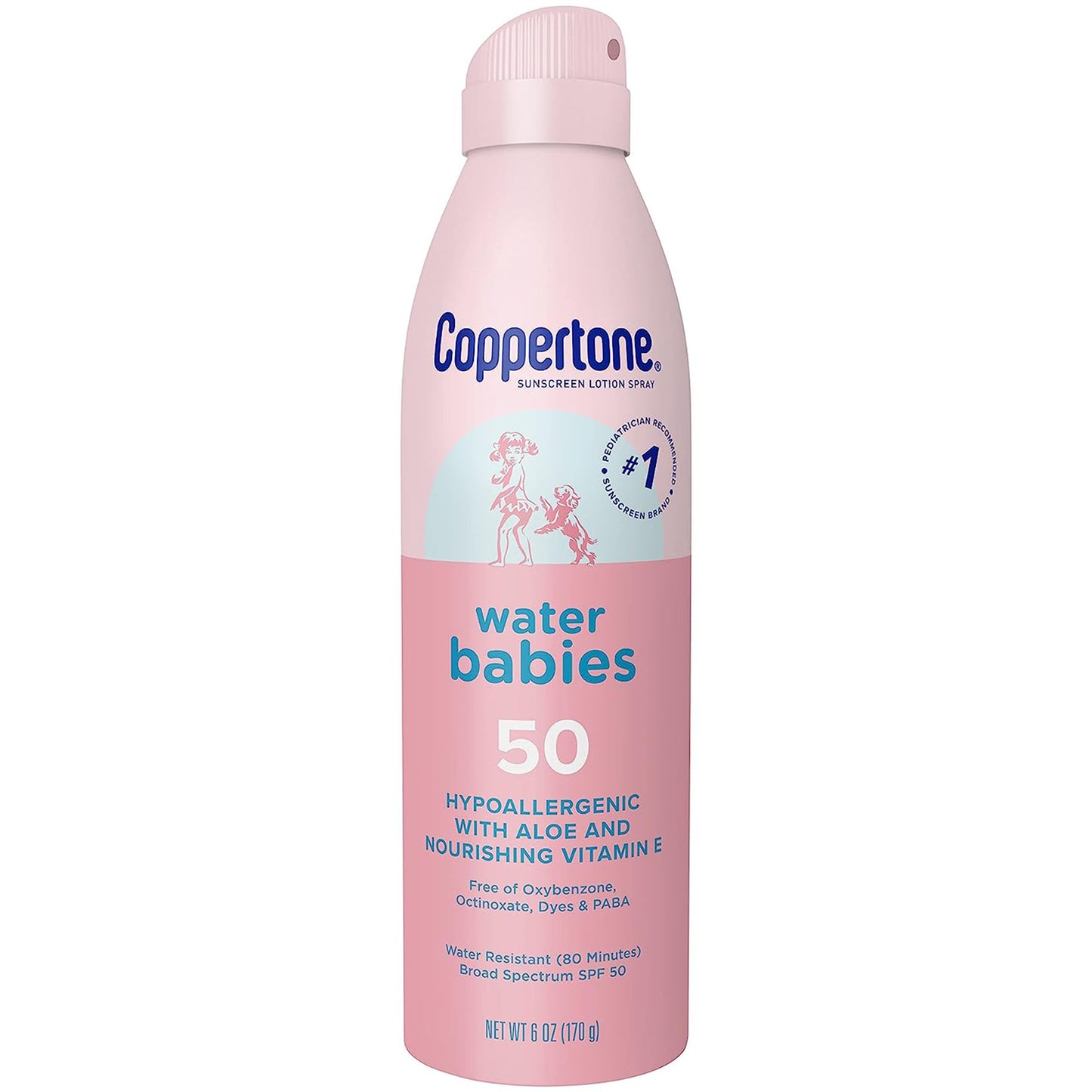 Coppertone Water Babies Sunscreen Spray, SPF 50