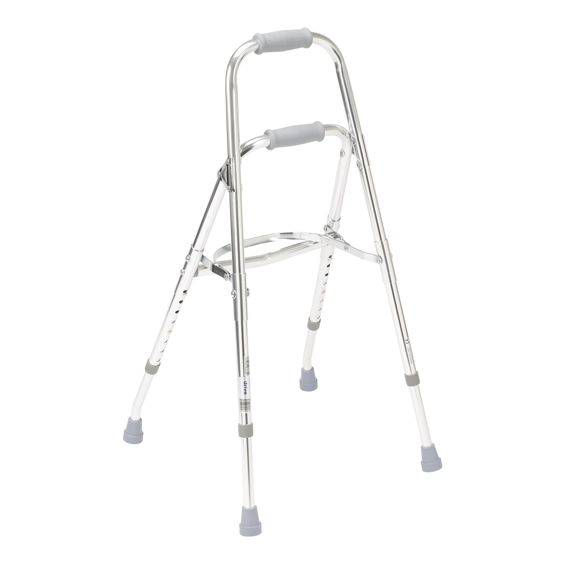 drive™ Hemi Aluminum Side Step Folding Walker, 29.5 – 37 Inch Height