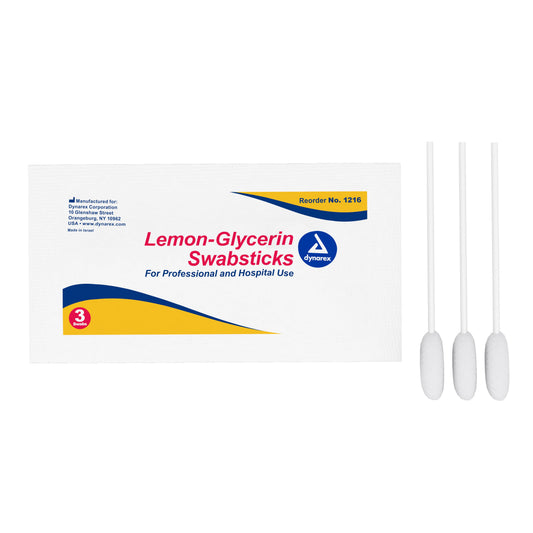 dynarex Lemon-Glycerin Oral Swabsticks