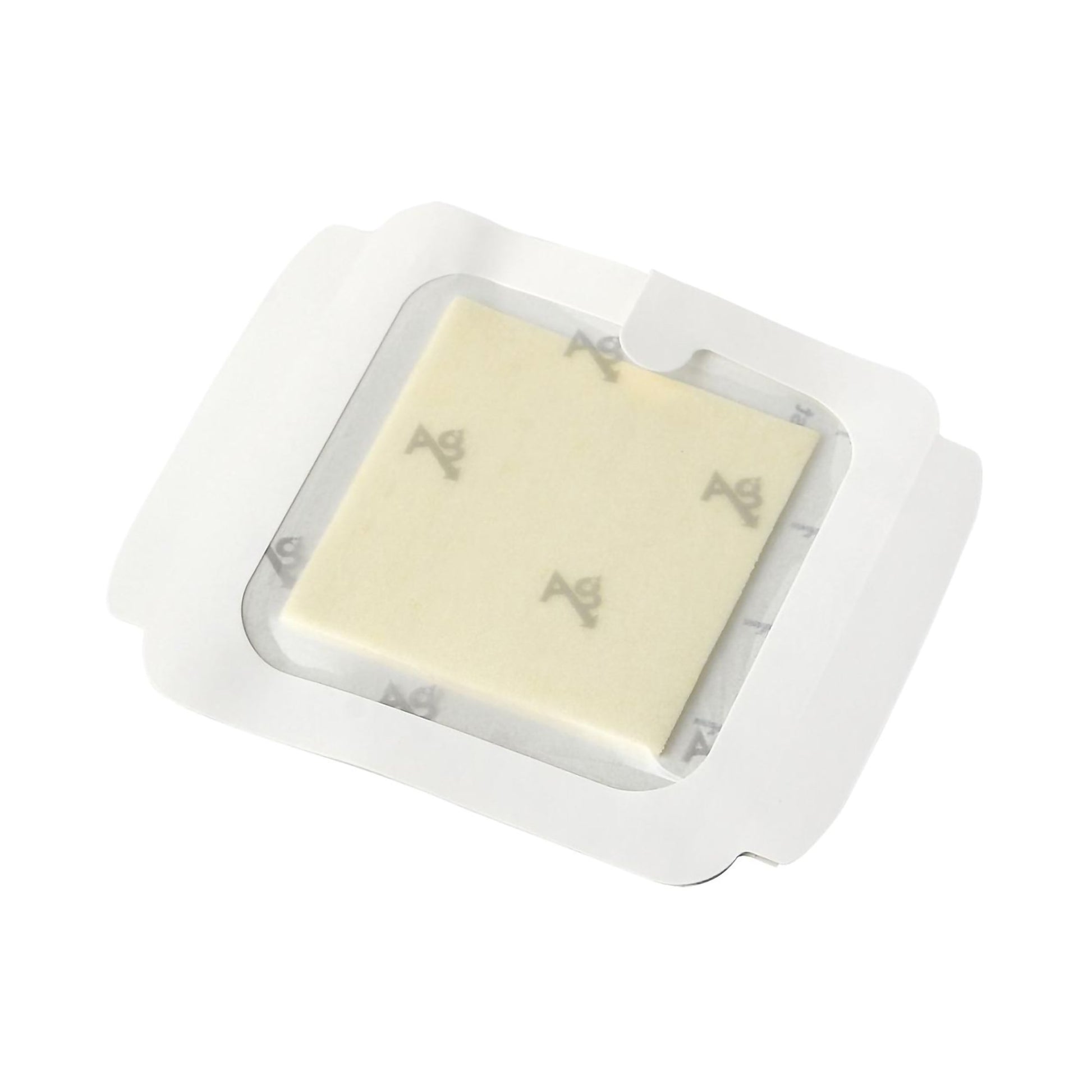 Optifoam Ag+ Foam Dressing with Silver, 4 x 4 Inch