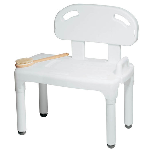 Carex Bath Transfer Bench, 17½ to 22½ Seat Height