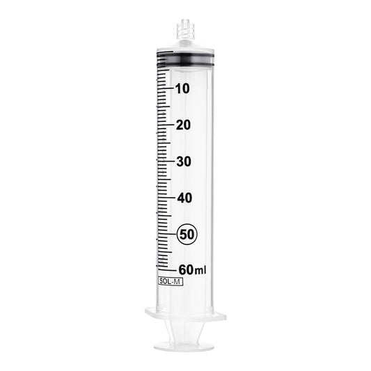 General Purpose Syringe Sol-M™ 60 mL Luer Lock Tip Without Safety