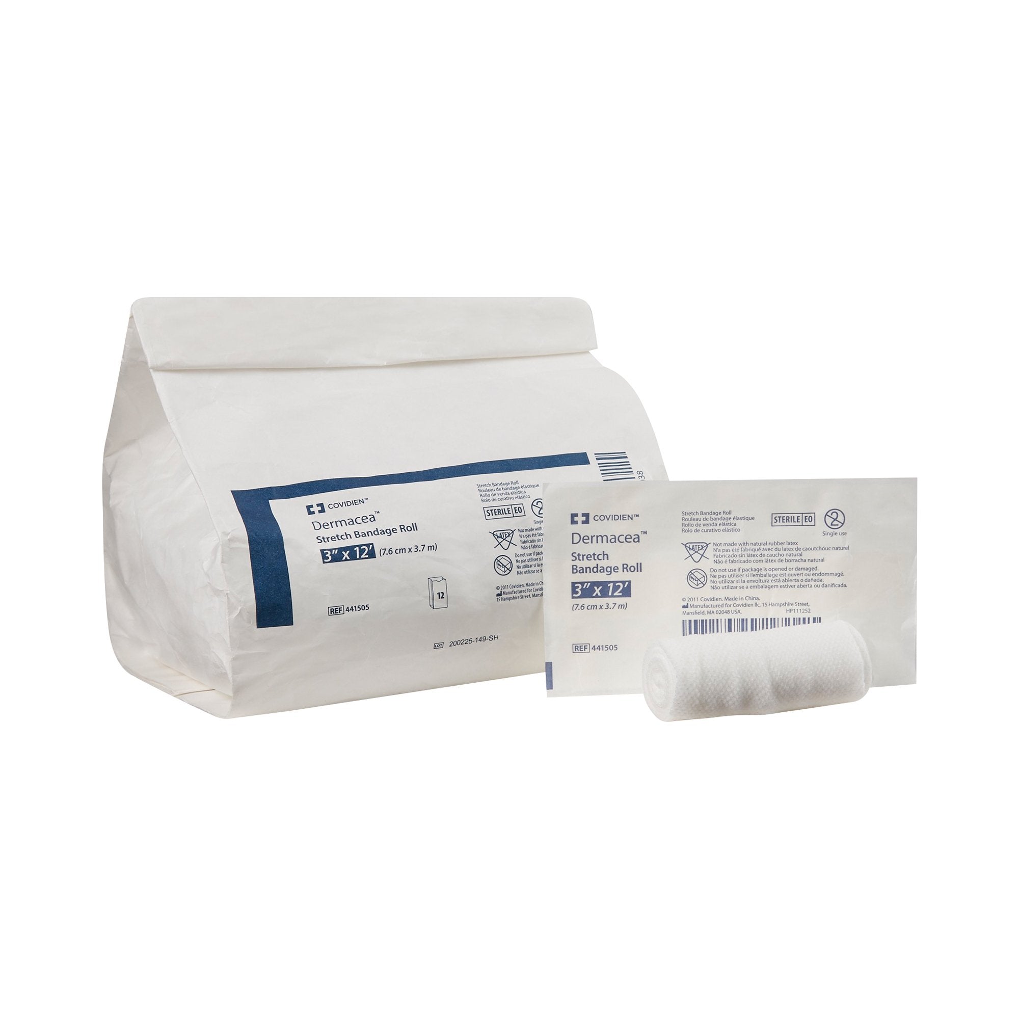 Dermacea™ Sterile Conforming Bandage, 3 Inch x 4 Yard, One-Ply – SurfMed