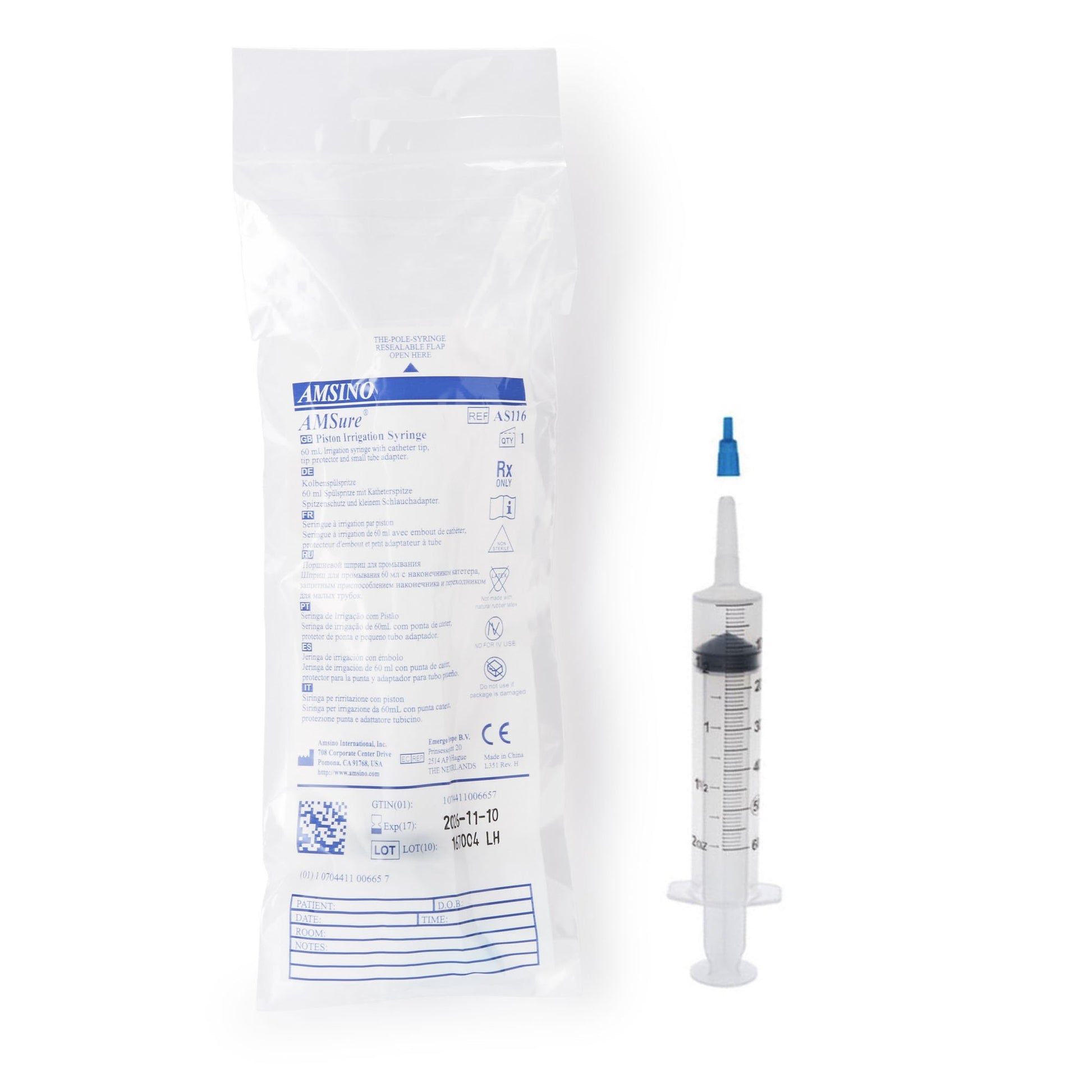 AMSure Pole Syringes Enteral Feeding / Irrigation Syringe