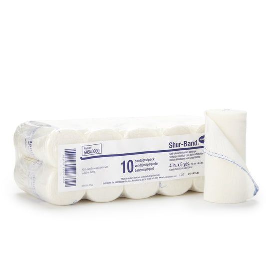 Shur-Band LF Single hook-and-loop closure Elastic Bandage, 4 Inch x 5 Yard