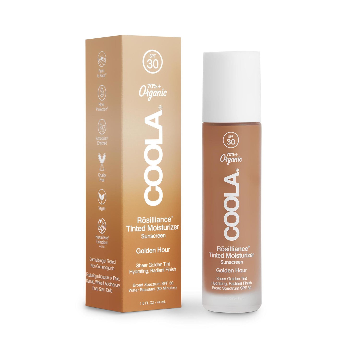 Coola Rōsilliance Mineral Tinted Face Moisturizer Golden Hour SPF 30, 1.5-oz