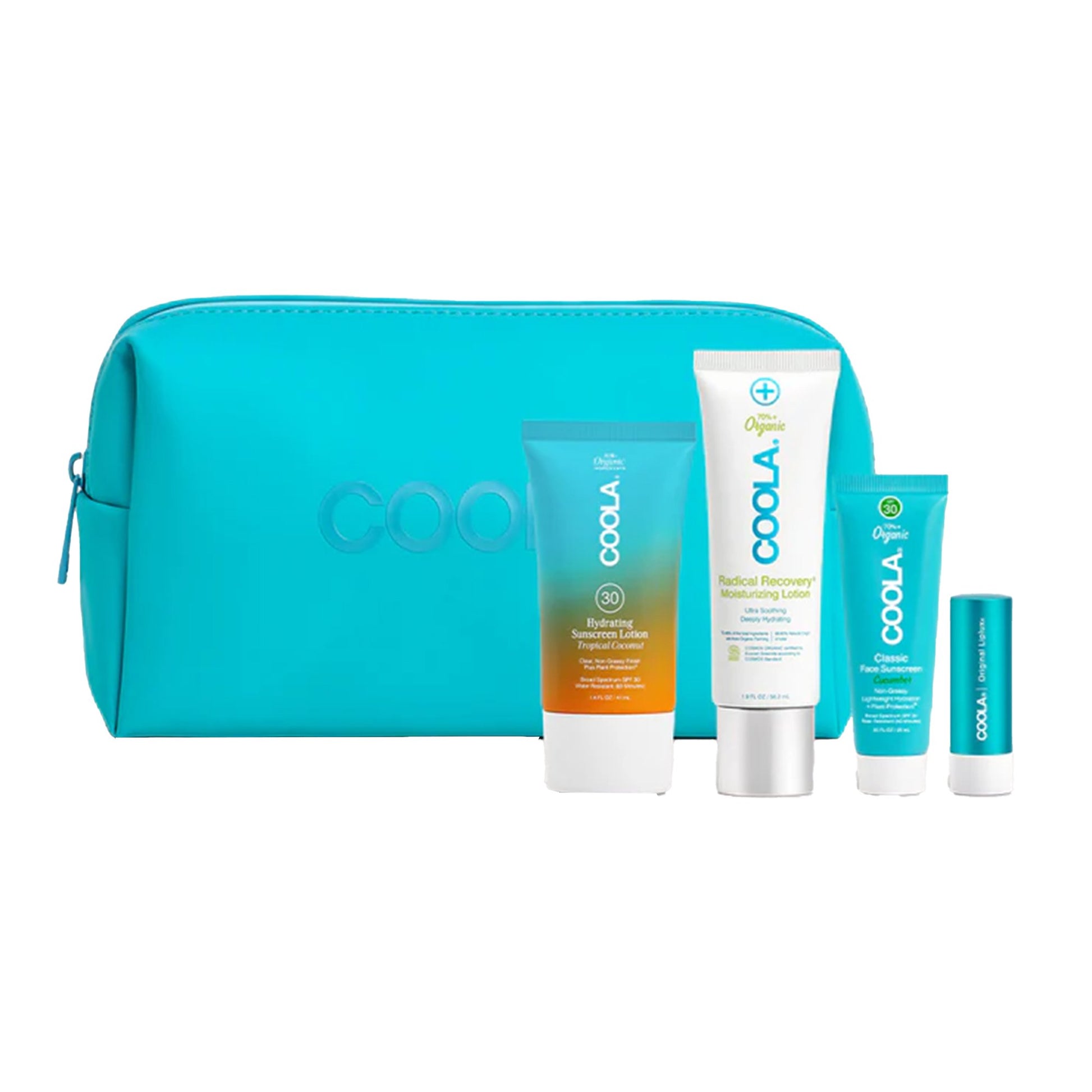 Suncare Travel Kit COOLA SPF 30 Lotion / Balm Pouch