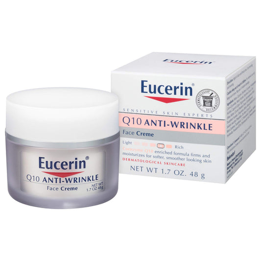 Eucerin Q10 Anti-Wrinkle Sensitive Skin Face Cream, 1.7 oz.
