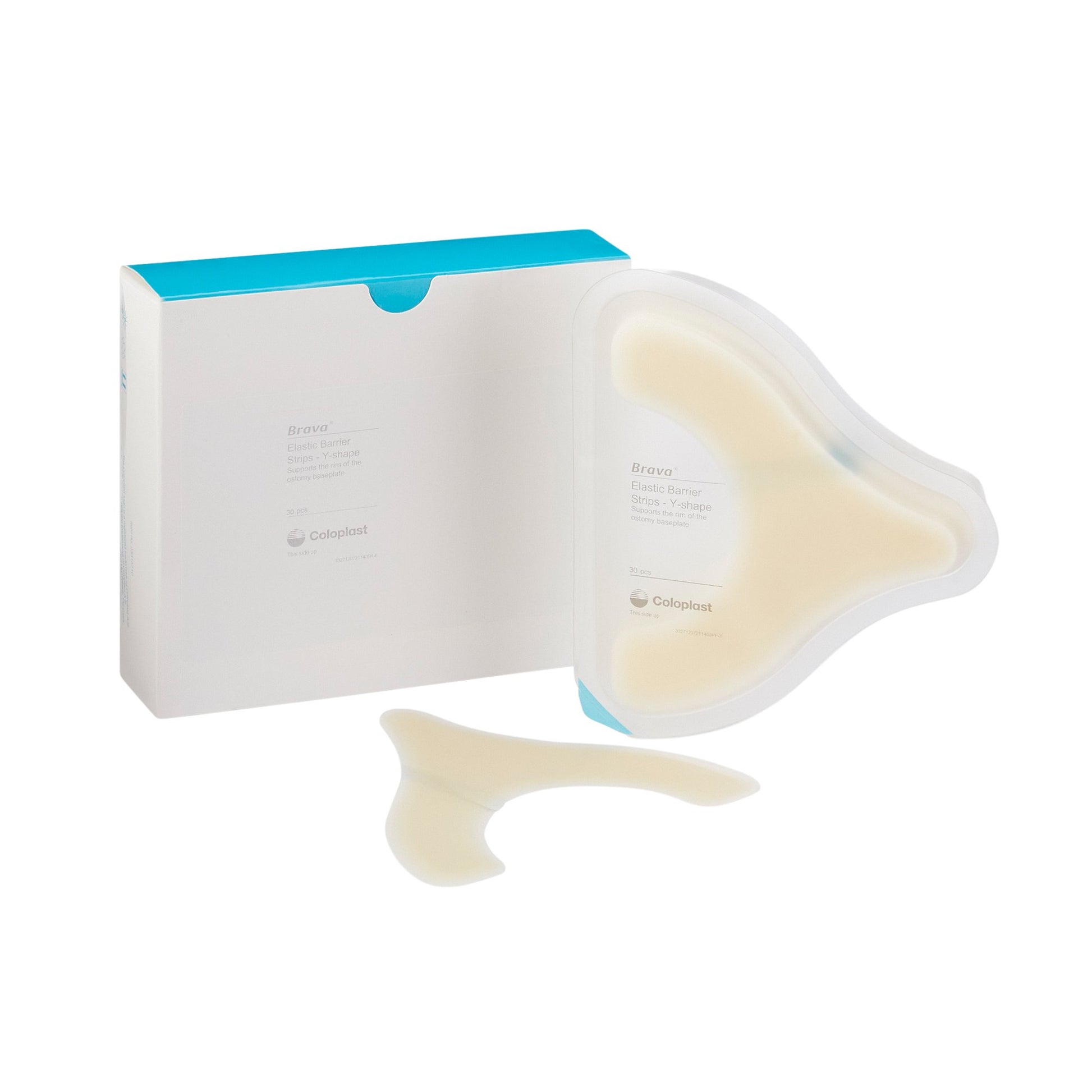 Brava Skin Barrier Strips, Y-Shape, Elastic