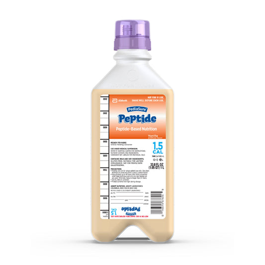 PediaSure Peptide 1.5 Cal Peptide-Based Nutrition, Vanilla, 33.8-oz. bottle