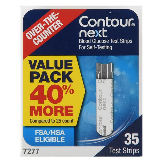 Contour Next Blood Glucose Test Strips, 35 Strips in a Pack