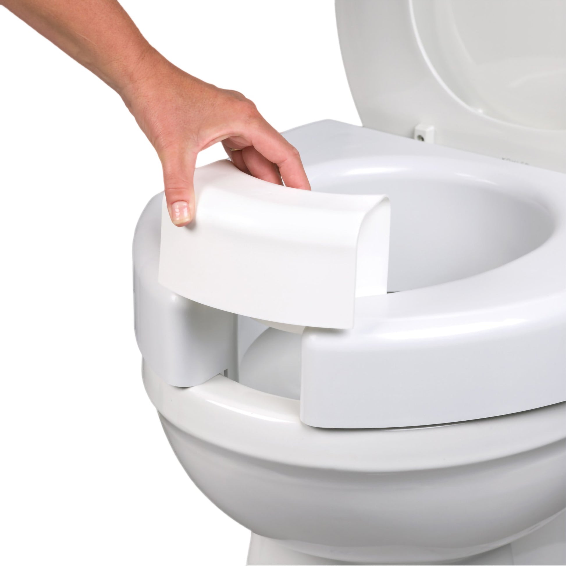 Maddak Bariatric White Raised Toilet Seat
