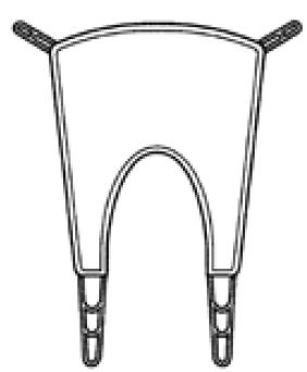 Quick Fit Padded Sling Hoyer 4 Point Cradle X-Large 500 lbs. Weight Capacity