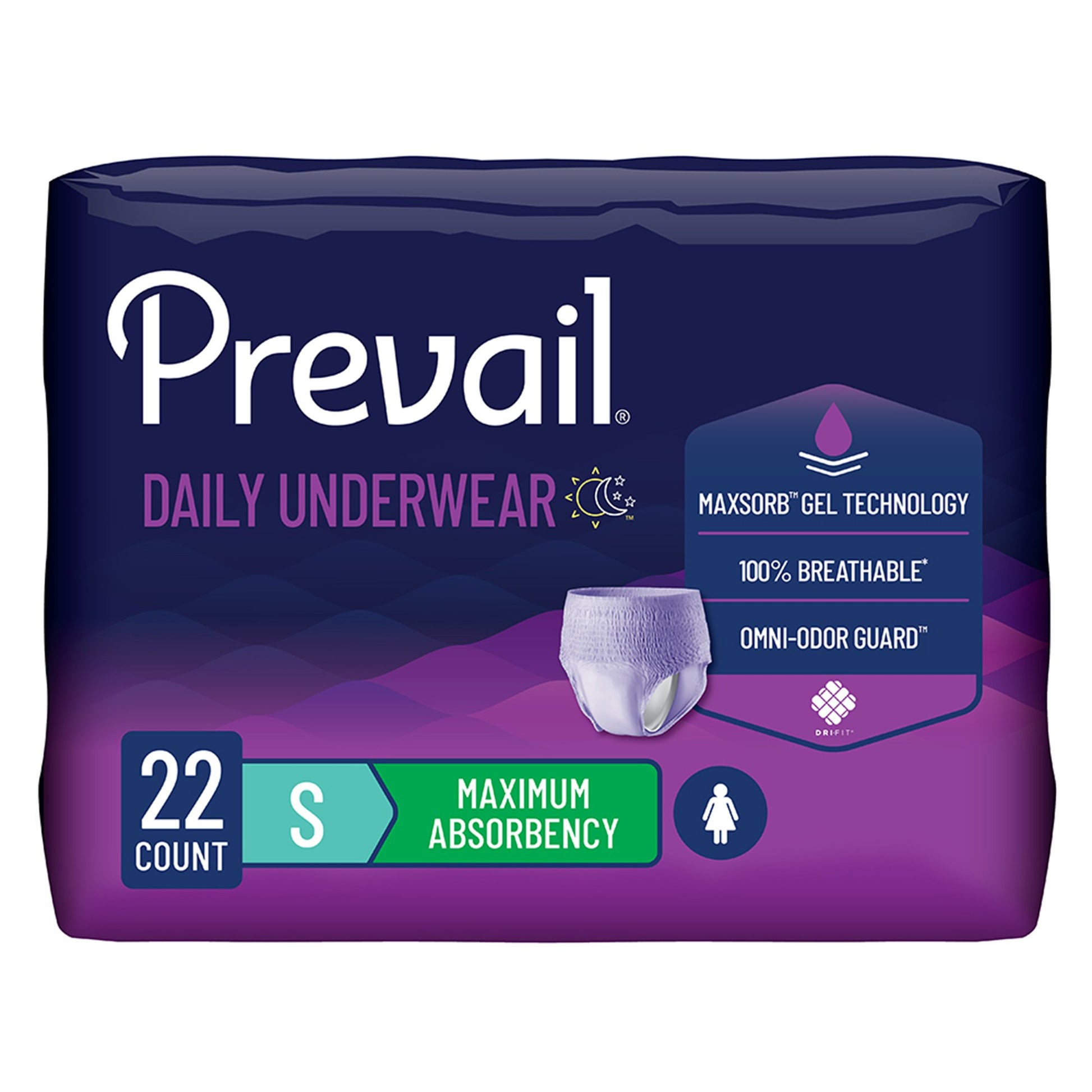 Prevail Daily Underwear Maximum Absorbent Underwear, Small