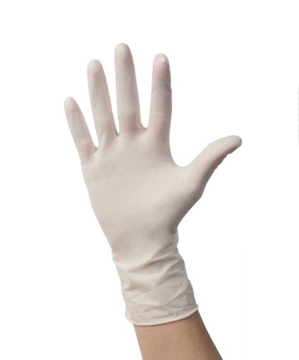 Positive Touch Latex Exam Glove, Extra Large, Ivory