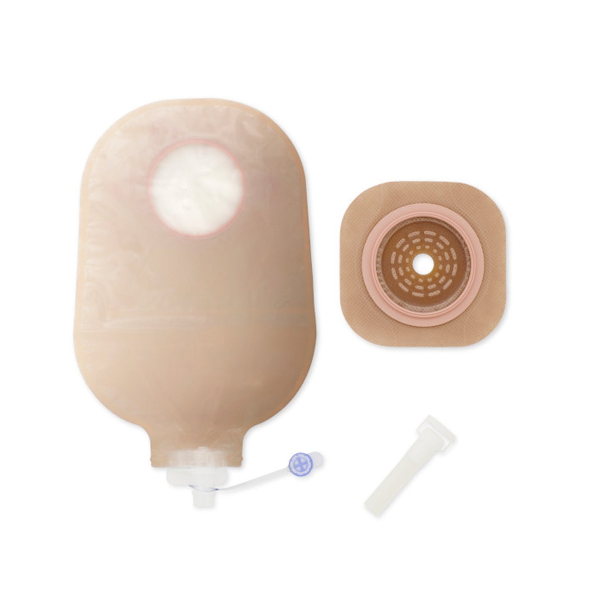 Urostomy Pouch New Image™ Two-Piece System Flat, Trim to Fit Up to 1-3/4 Inch Stoma Drainable