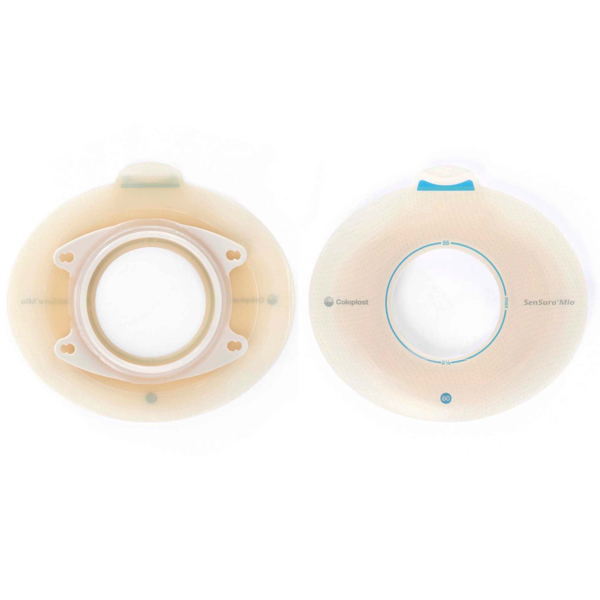 SenSura Mio Click Barrier, 45 mm Stoma Opening, Blue Color Match