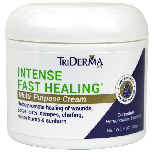 TriDerma MD Intense Fast Healing Moisturizer, 4-ounce Jar, Unscented