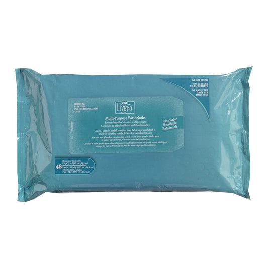 Hygea Scented Multi-Purpose Personal Cleansing Wipe, 8 x 12 Inch