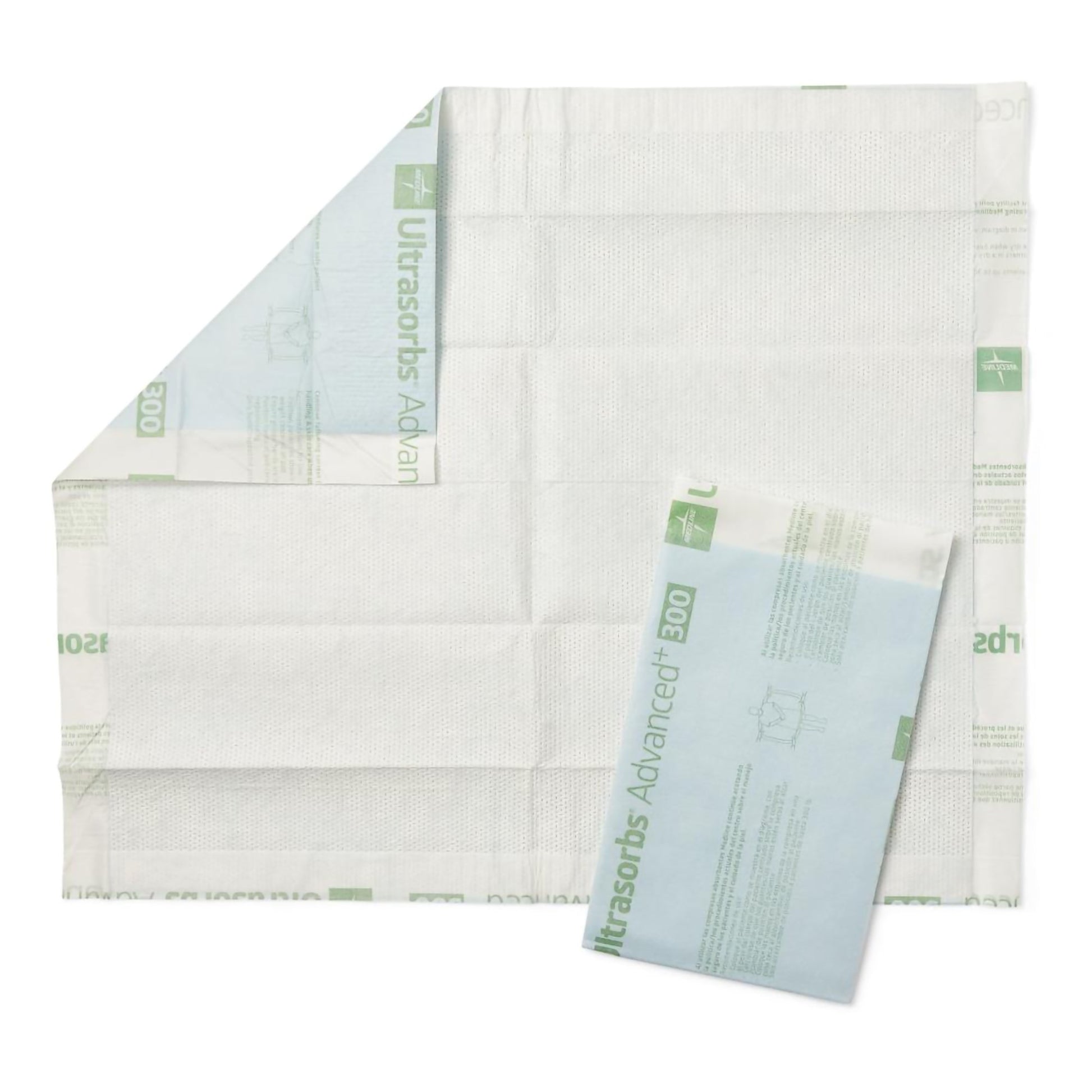 Disposable Underpad Ultrasorbs AP Low Air Loss and Repositioning 30 X 36 Inch Polymer Heavy Absorbency