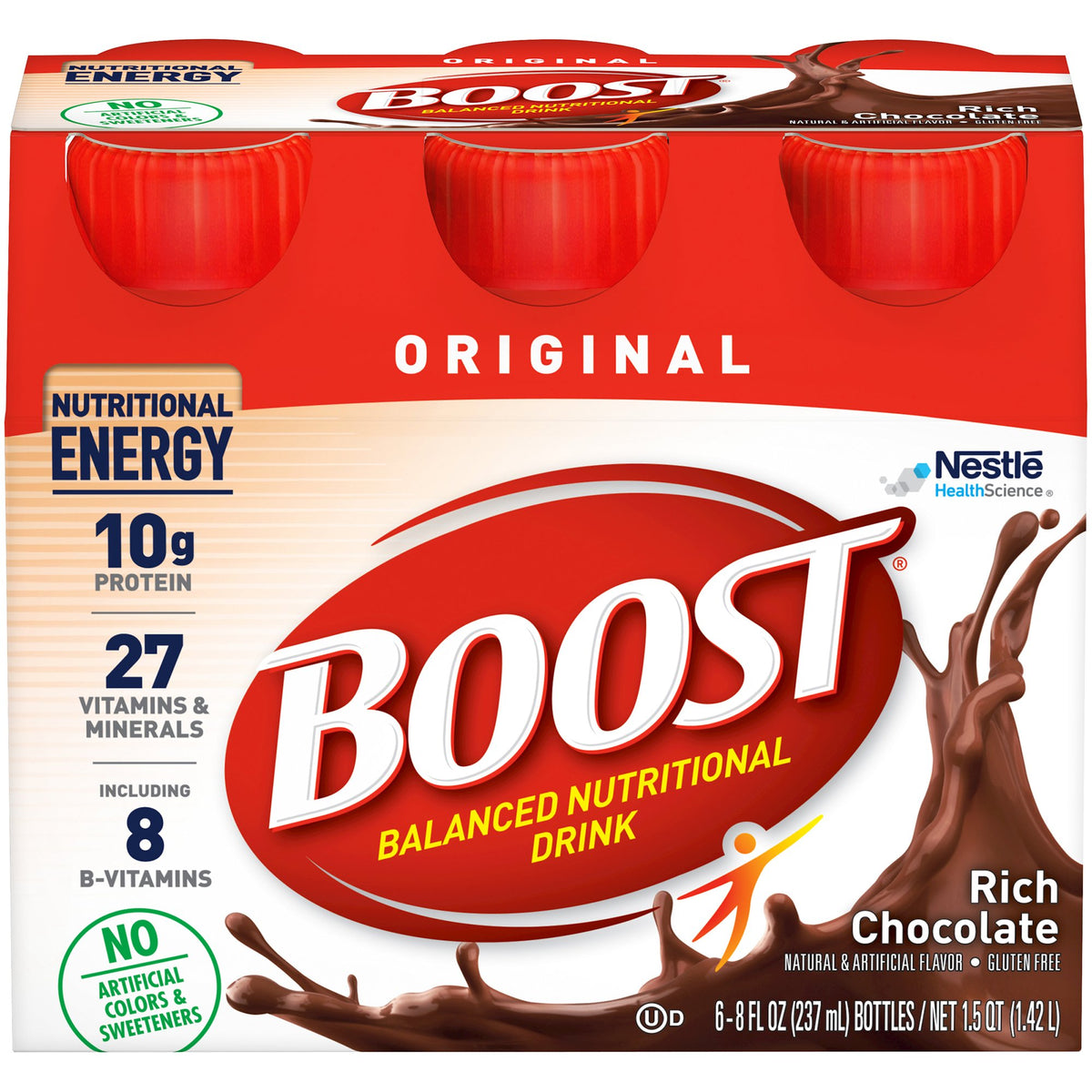 Boost Original Chocolate Balanced Nutritional Drink, 8-ounce bottle ...