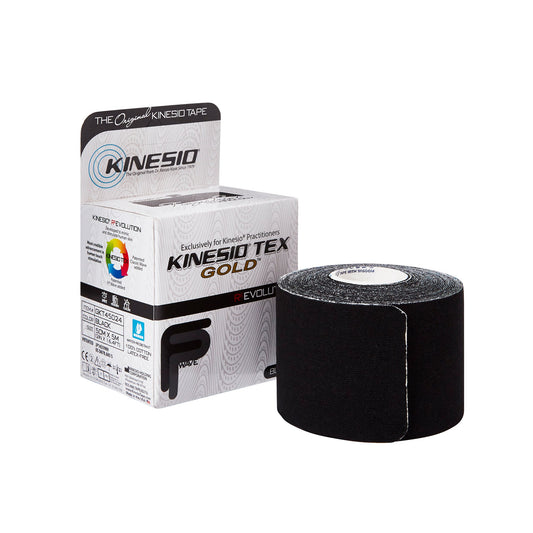 Kinesio Tex Gold™ Cotton Kinesiology Tape, 2 Inch x 5-1/2 Yard, Black