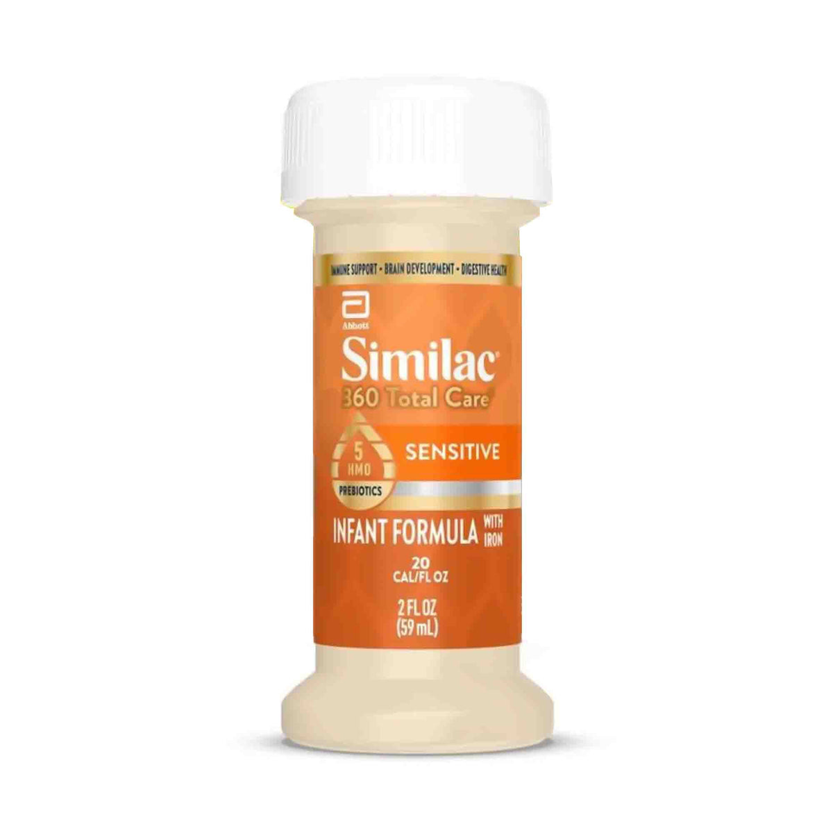 Infant Formula Similac 360 Total Care Sensitive Unflavored 2 oz. Bottl ...