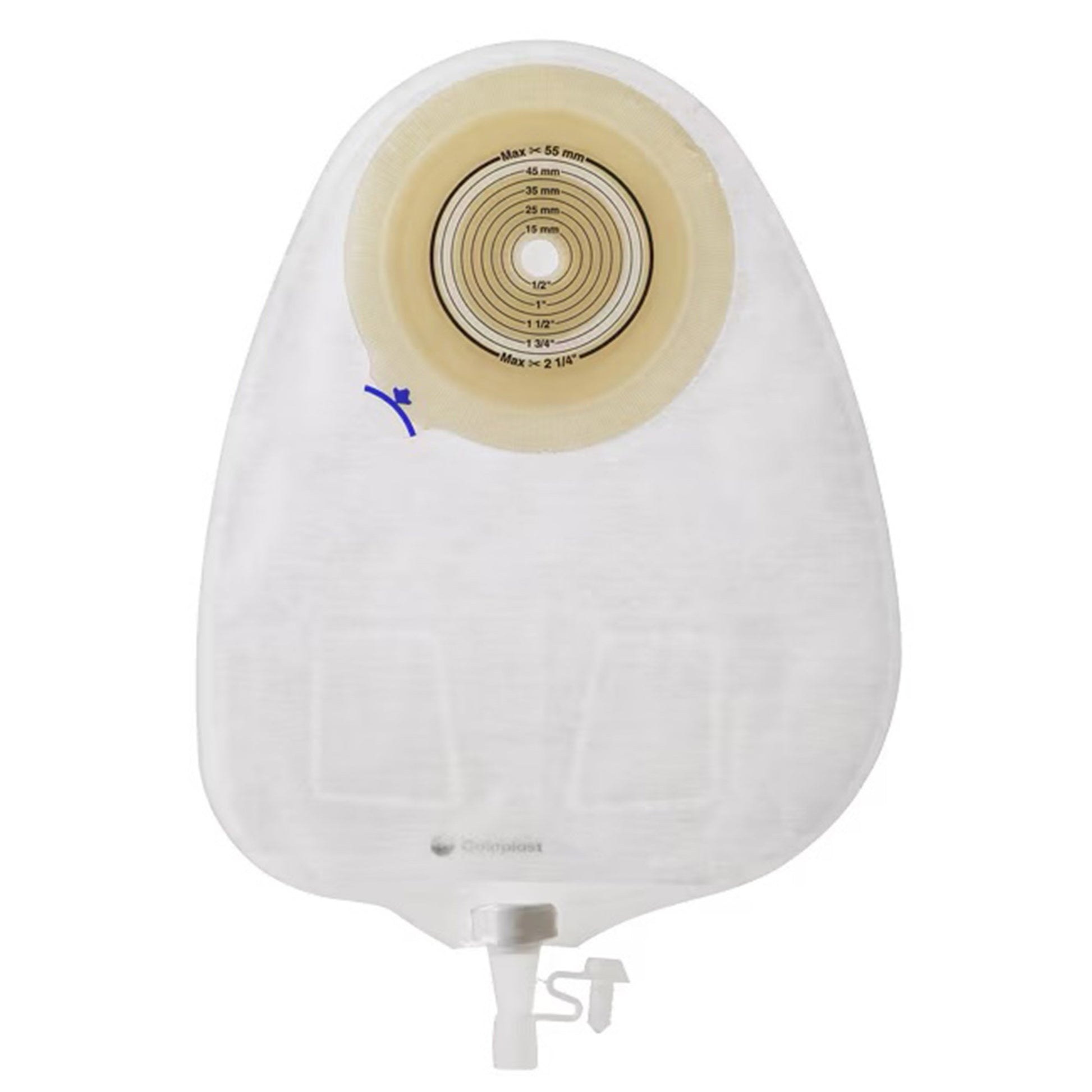 Assura Flat 1-Piece Transparent Urostomy Pouch, 10 – 55 mm Stomas