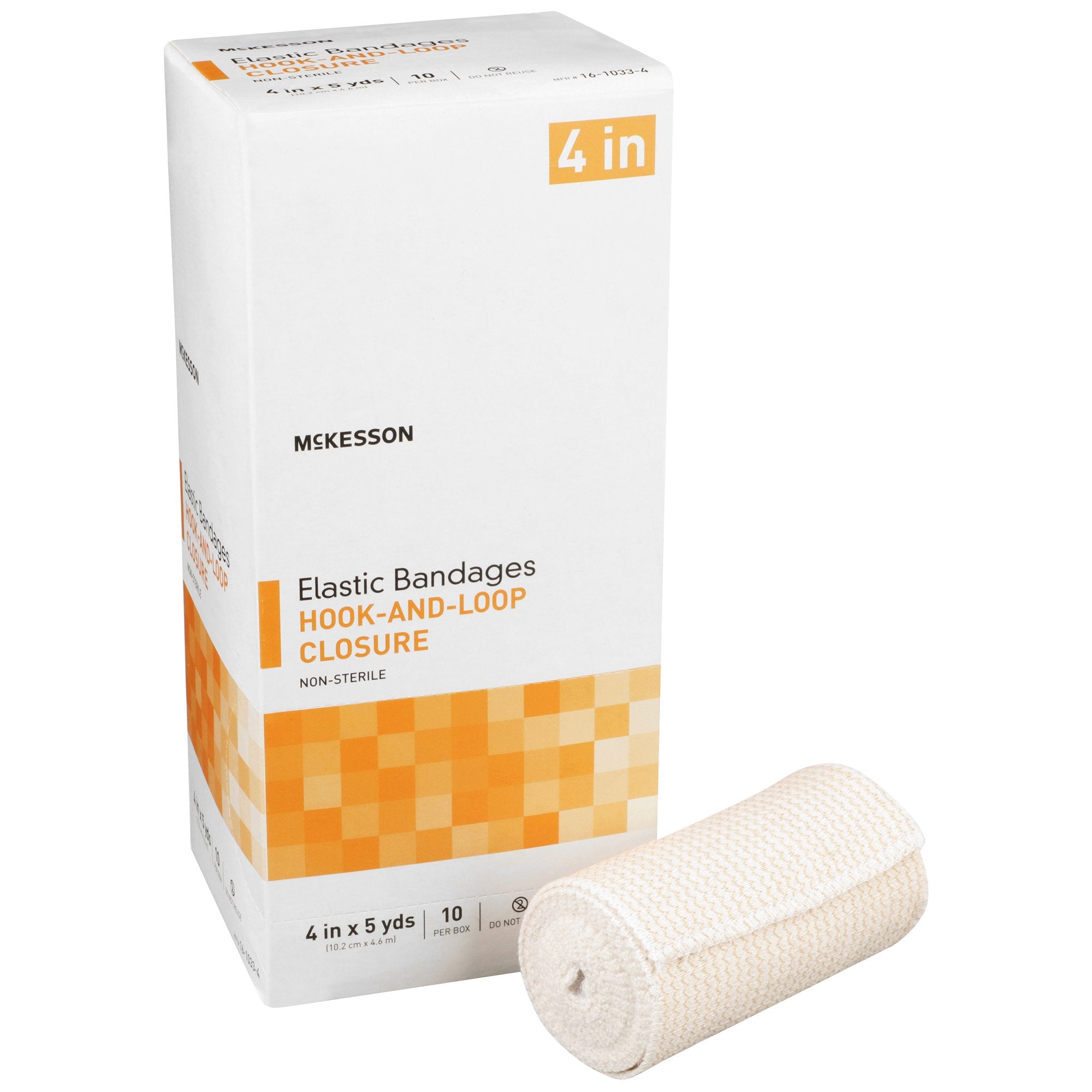 McKesson hook-and-loop closure Elastic Bandage, 4 Inch x 5 Yard – SurfMed