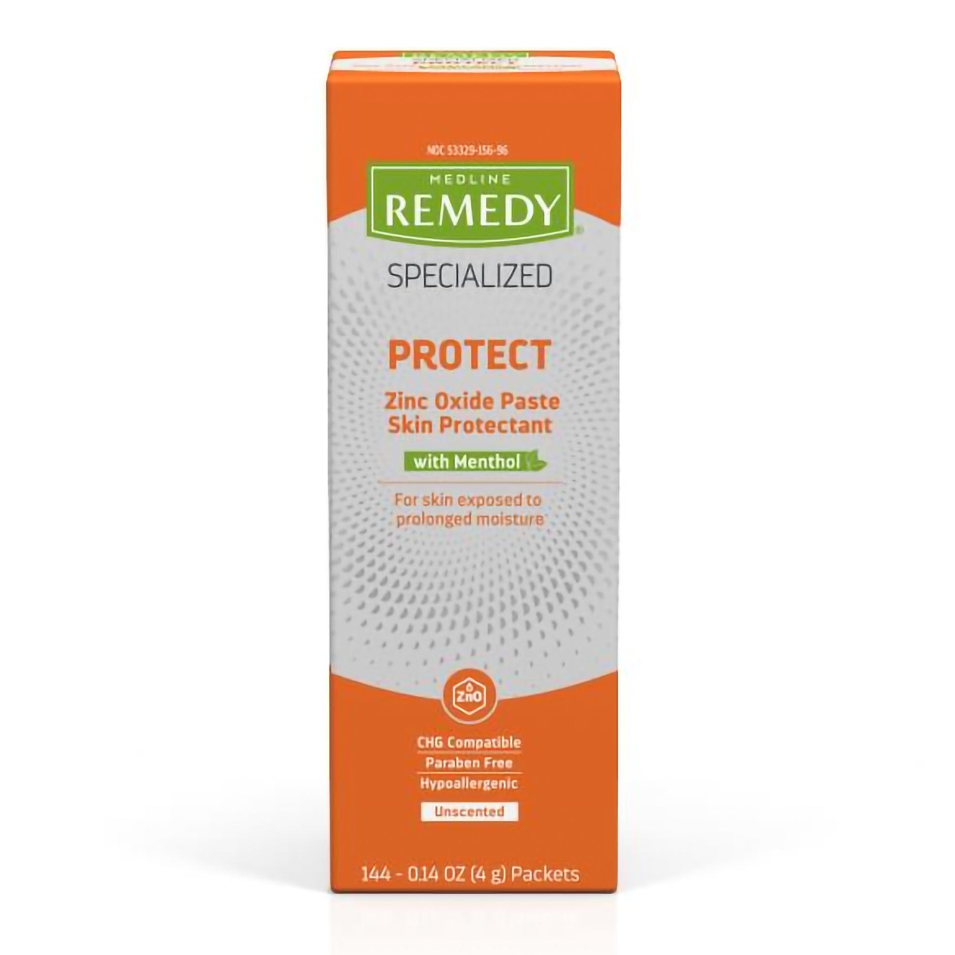 Skin Protectant Medline Remedy Specialized Protect 4 Gram Individual Packet Unscented Paste CHG Compatible