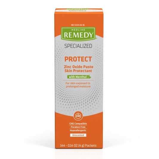Skin Protectant Medline Remedy Specialized Protect 4 Gram Individual Packet Unscented Paste CHG Compatible