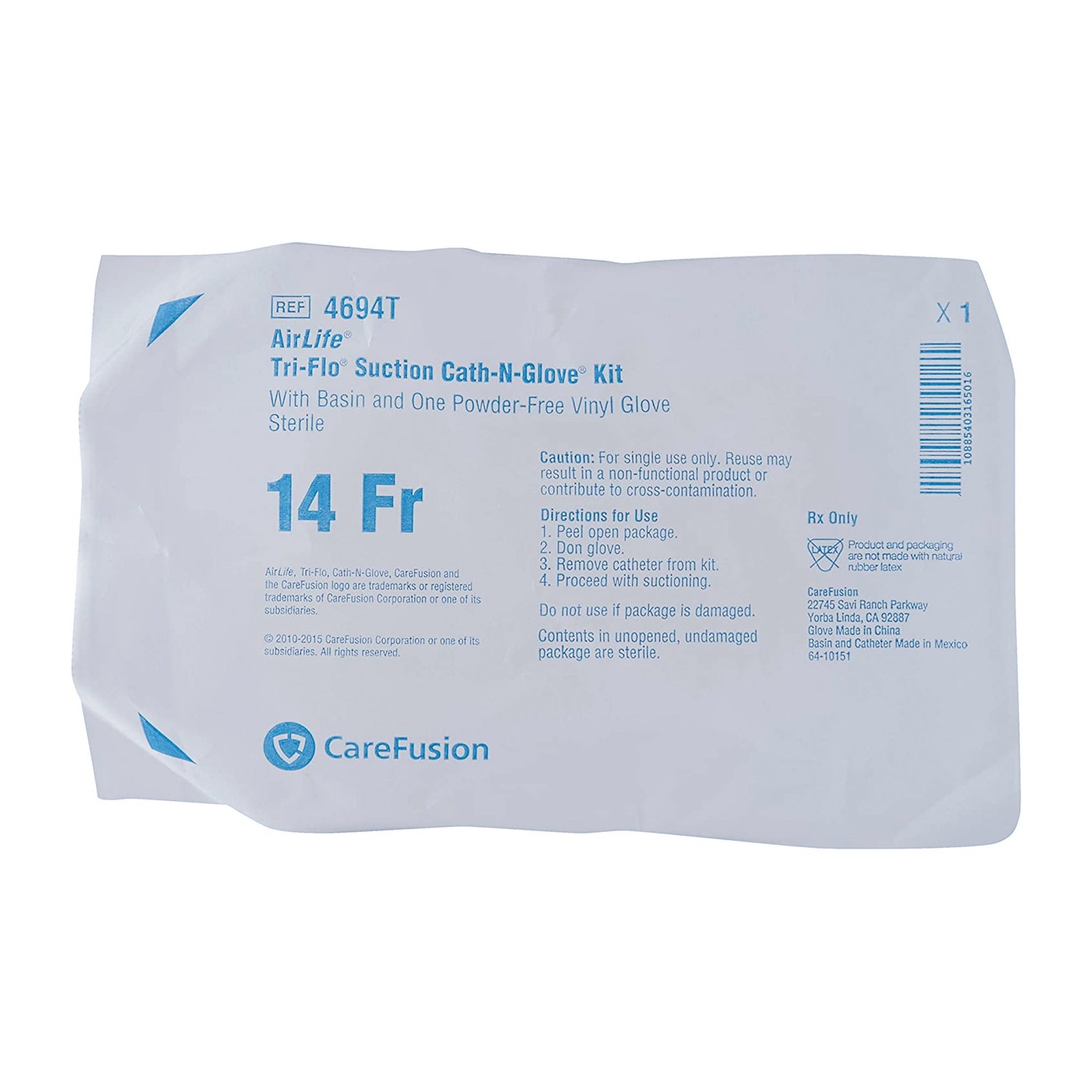 AirLife Cath-N-Glove Suction Catheter Kit, 14 Fr.