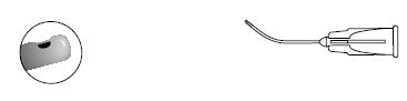 BD Visitec™ Bimanual Style Aspiration Cannula, Curved Type, 5/8 Inch Length
