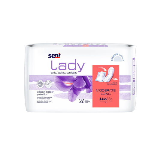 Seni Lady Moderate Absorbency Bladder Control Pads, Long