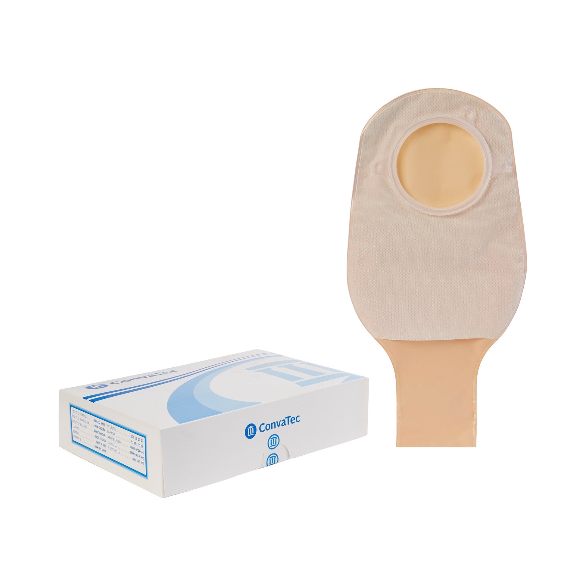 Sur-Fit Natura Two-Piece Opaque Colostomy Pouch, 12-Inch Length, 2 Inch Flange