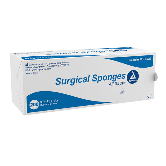 dynarex Gauze Sponge, 2 x 2 Inch, 8-Ply