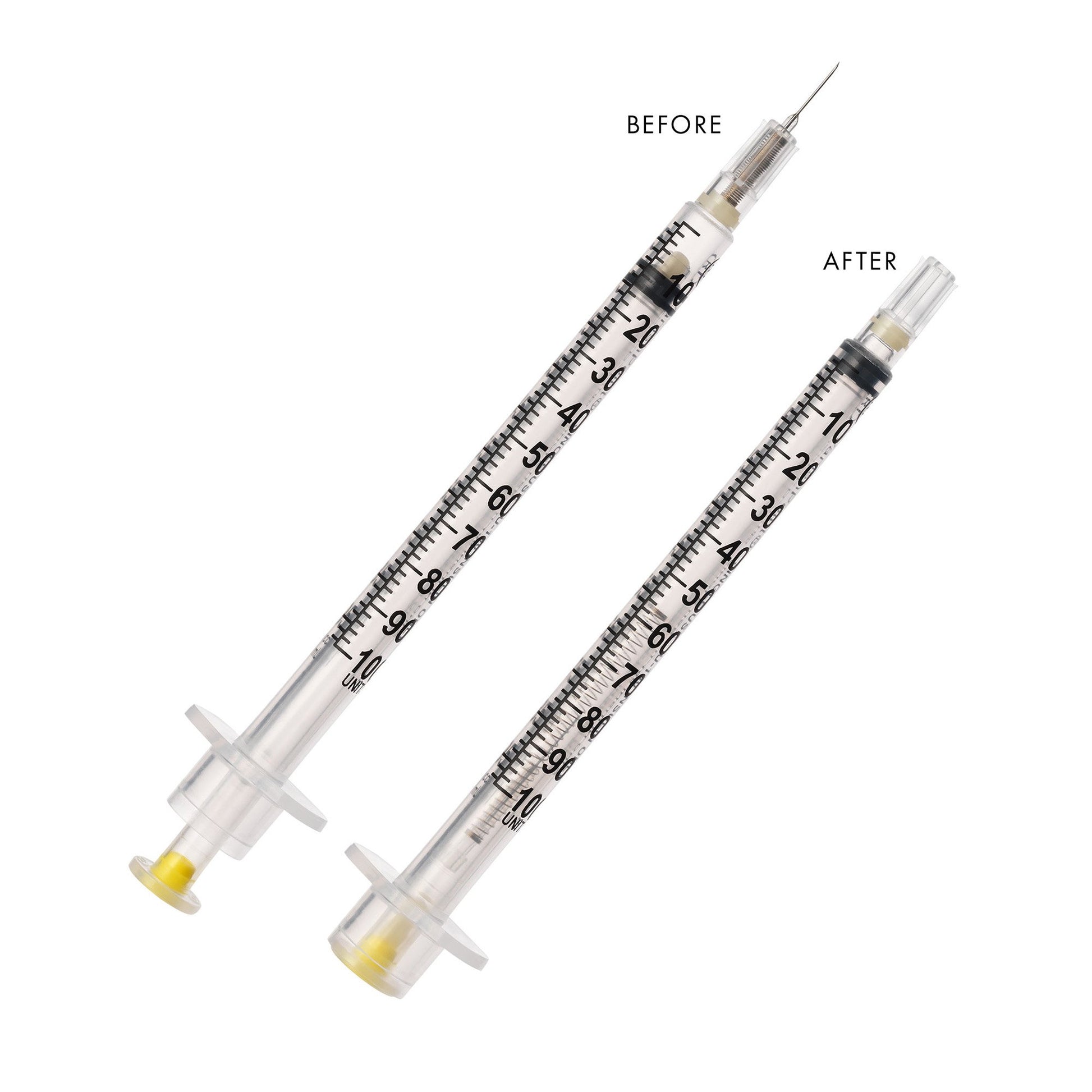 VanishPoint 1 mL Insulin Syringe with Needle, 30 Gauge, 5/16 Inch
