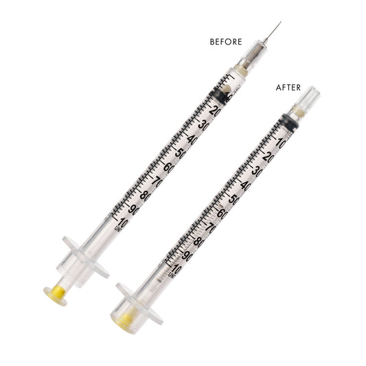 VanishPoint 1 mL Insulin Syringe with Needle, 30 Gauge, 5/16 Inch