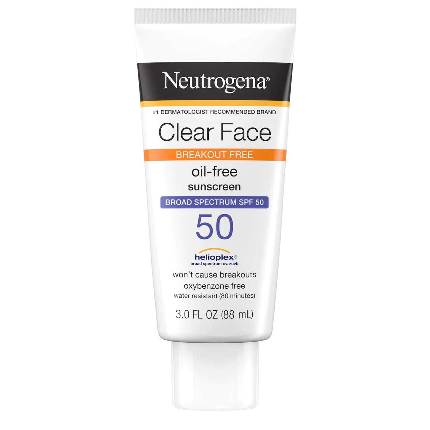 Neutrogena Clear Face Oil-Free Sunscreen, SPF 50