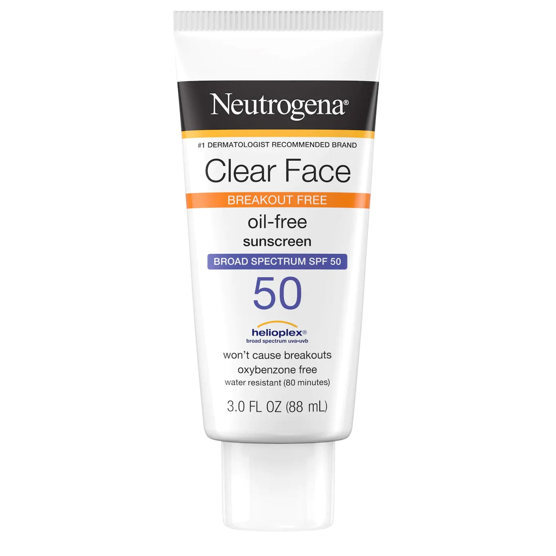 Neutrogena Clear Face Oil-Free Sunscreen, SPF 50